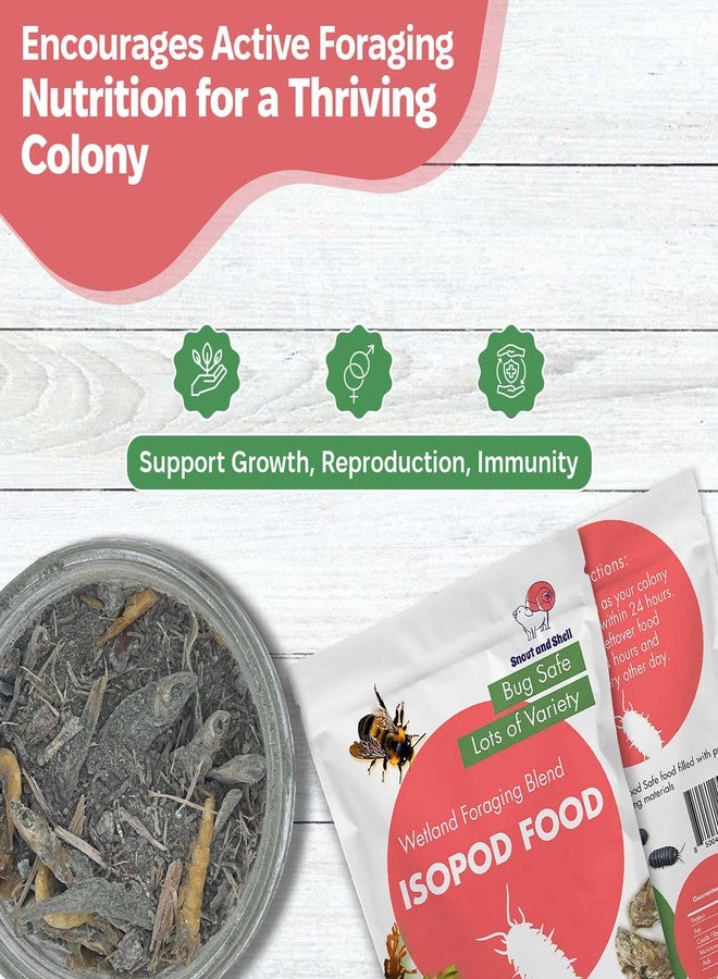 Snout and Shell Wetland Foraging Isopod Food Blend - Spirulina, Minnows & Kelp - Natural Diet for Isopods & Springtails - Boosts Gut Health, Reproduction & Natural Behavior - Bioactive Terrarium Food - Image 3